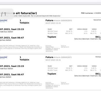 Kamil Koç Flixbus İptal Edilen Otobüs Ücreti İadesi