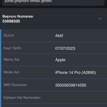 BTK IMEI Eşleşme Olmuyor Hat Kesildi