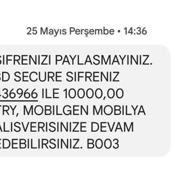 Mobilgen Masa & Sandalye Geri Ödeme Yapmıyor
