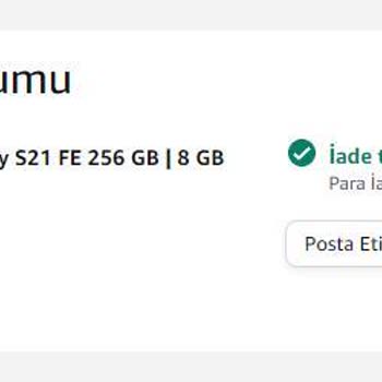 Amazon Para İadesi Talebi