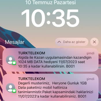 Algida İle Kazan Hediye İnternet Hatası