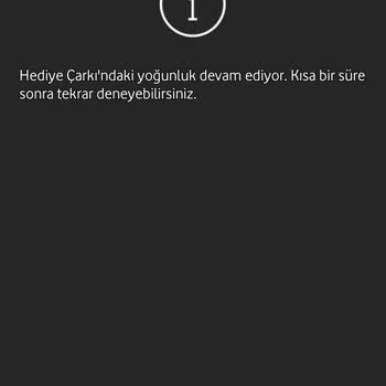 Vodafone Çarkı Yoğunluk Nedeniyle Çeviremiyorum
