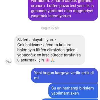 Sindimoda 2 Hafta Olmasına Rağmen Hala Ürünüm Kargoya Verilmedi!