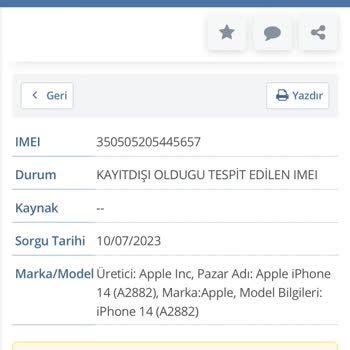 BTK (Bilgi Teknolojileri ve İletişim Kurumu) Telefon IMEI Kayıt