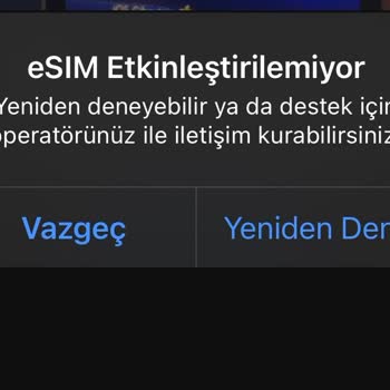 Turkcell Servis Yok Uyarısı Ve E-sim Sorunu
