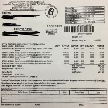 Yargı Yayınevi Hatalı Sipariş Gönderip Sorunu Çözmekte Yetersiz