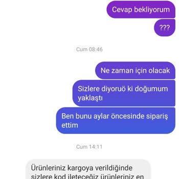 BabyNest Kargo Çıkışı Olmaması