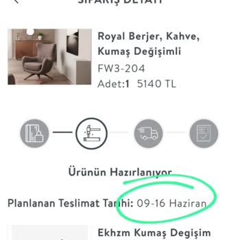 Vivense 25 Gün Geciken Teslimat
