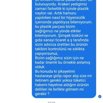 A101 Den Aldığım Çıt Kırıldım Kraker Hamurunda Plastik Naylon Çıktı.!
