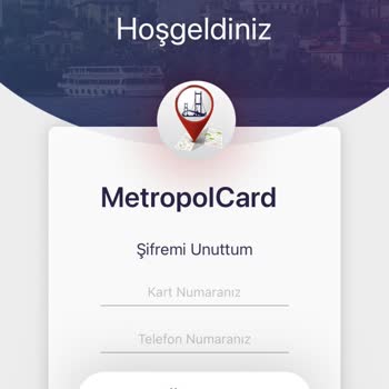 Metropol Kart Şifre Değişikliği