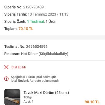 Trendyol Yemek Müşterilerini Mağdur Ediyor Ve Ücret İadesi Yapmıyor
