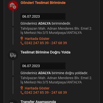 MNG Kargo Adalya Şubesinde Bekleyen Kargo