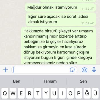 Gizzy Çikolata Para Ödedim Sipariş Yok Muhatap Yok Cevap Yok