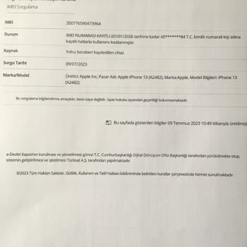 BTK (Bilgi Teknolojileri ve İletişim Kurumu) Yurt Dışından Gelen Kayıt Yapılmış Telefona Yeni Hat Aldık Servis Yok.