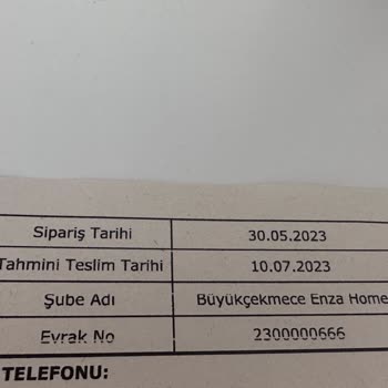 Enza Home Mobilya Teslim Tarihini Keyfi Olarak Geciktirmek.