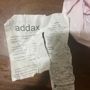 Addax Kullanılmayan Ve Elimizde Faturası Olan Ürünün İade Alınmaması