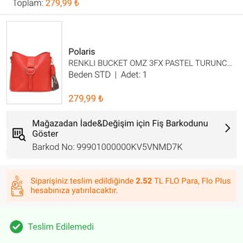 FLO Ayakkabı FLO Ulaşılamayan Kargo