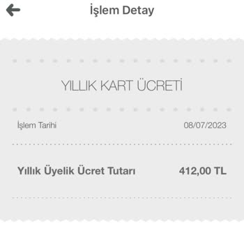 Garanti BBVA Yıllık Kart Ücreti