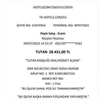 Hotels.com, Yanıltıcı Ödeme İşlemi