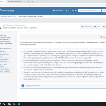 e-Devlet (Turkiye.gov.tr) IMEI Kayıt Ücretini Ödememe Rağmen Kaydın Yaptırılamaması