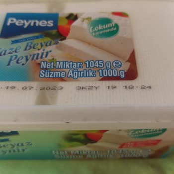 A101'den Aldığım Peynes Tam Yağlı Beyaz Peyniri Son Tüketim Tarihi Sorunu