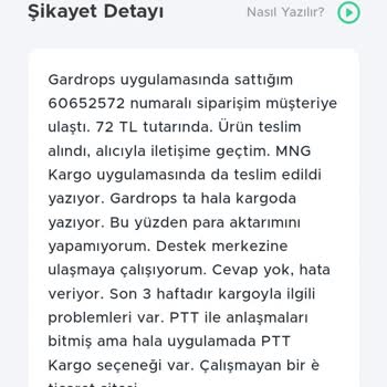 Gardrops Çalışmıyor, Sorunlara Çözüm Bulunmuyor.