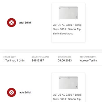 Media Markt Otomatik Sipariş İadesi Ve Sonrasında İptale Çekmesi