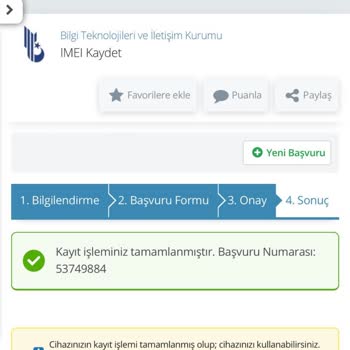 BTK (Bilgi Teknolojileri ve İletişim Kurumu) Yurt Dışı Cihazım IMEI Kaydetmeme Rağmen Kapandı