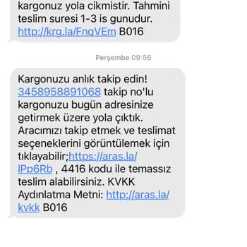 Aras Kargo Kargoyu Yine İade Ettiler