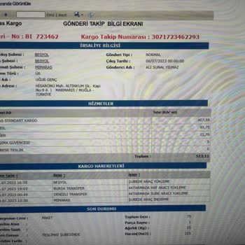 Aras Kargo Fazla Ücret Talebi