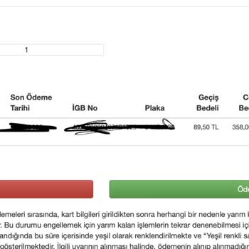 Kuzey Marmara Otoyolu Kmo Anadolu Otoyolunun Sisteminde Borcun Toplamı Yanlış Gözüküyor.