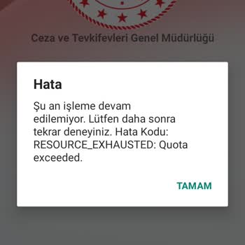 Adalet Bakanlığı E Görüş Uygulaması Hata Veriyor
