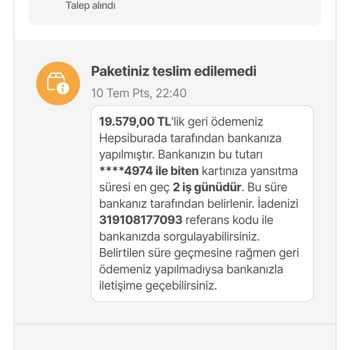 Hepsiburada Kendi Kendine İade Ediyor Ürünümü