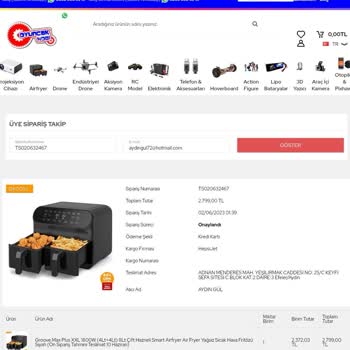 Oyuncakhobi Satılan Ürün Gönderilmiyor