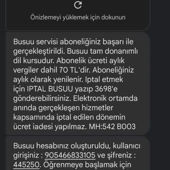 Busuu Aldatma Satış Hk;