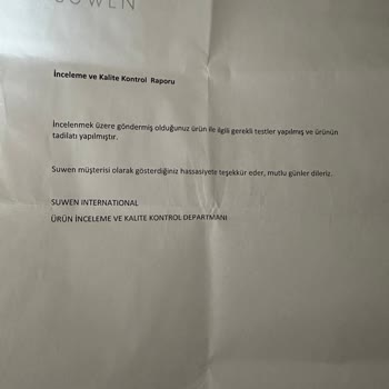 Suwen Defolu Ürün Satıp Geri Almıyor Ve Sizi Mağdur Ediyor