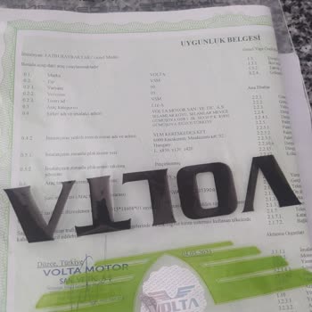 Volta Garanti Belge ve Fatura Yok