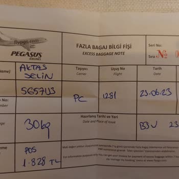 Pegasus Ödeme İadesi İstiyorum