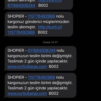 Yurtiçi Kargo Melita Şubesi İlgisizlik Tutarsızlık!