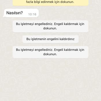 WhatsApp'tan Tarafıma Bir İşletme Hesabından Mesaj Geldi