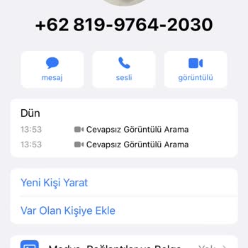 WhatsApp Yabancı No