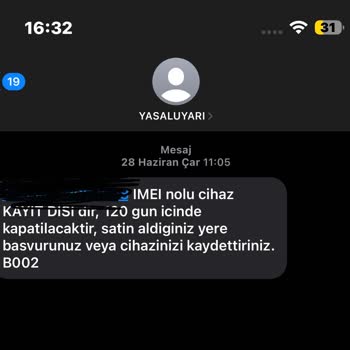 iPhone 15 Gün Önce Yurt Dışından Alınan Telefonun Kullanılamaması