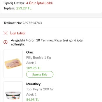 Trendyol Hızlı Market İadeyi Neden Geç Alıyoruz Ve Neden Olmayan Ürün Satılıyor!