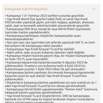 Yapı Kredi Bankası Yaptığım Alışveriş Sisteme İşlenmedi