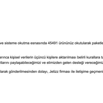 Jetizz Paketimin İçinden Eksik Ürün Çıkması