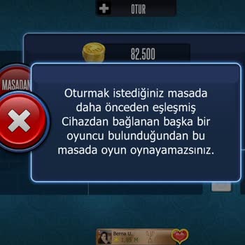 101 Okey Plus Eşli Oynayamıyorum Eşleşmiş Cihaz Uyarısı Veriyor