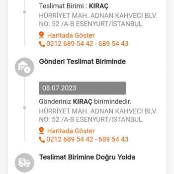 MNG Kargo Kıraç Şubesi Kargomu Dağıtıma Çıkarıp Teslim Etmiyor