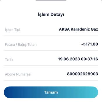 Aksa Gaz Fazla Alınan Fatura