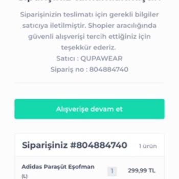 Qupa Wear (qupawear) Mağazasından Siparişim Gönderilmedi