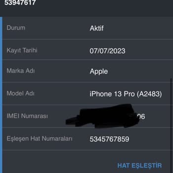 BTK (Bilgi Teknolojileri ve İletişim Kurumu) IMEI Numara Eşleştirme